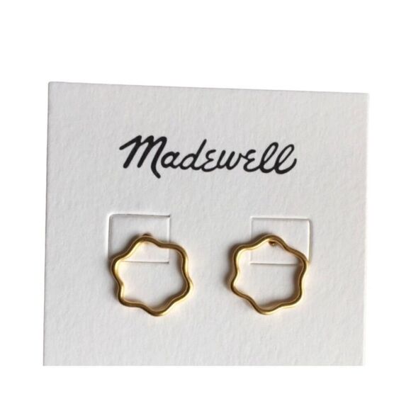 Madewell Wavy Hoop Earrings - Picture 1 of 3